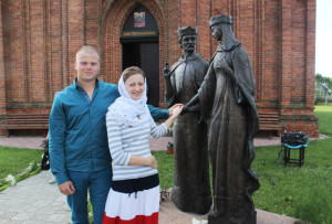 На праздник приехала семья Юлии и Ивана Писарчик из Постав.